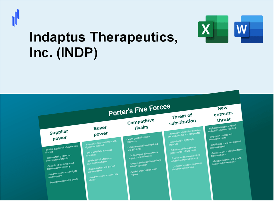 What are the Porter’s Five Forces of Indaptus Therapeutics, Inc. (INDP)?