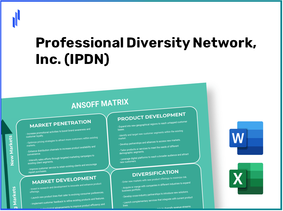 Professional Diversity Network, Inc. (IPDN) ANSOFF Matrix