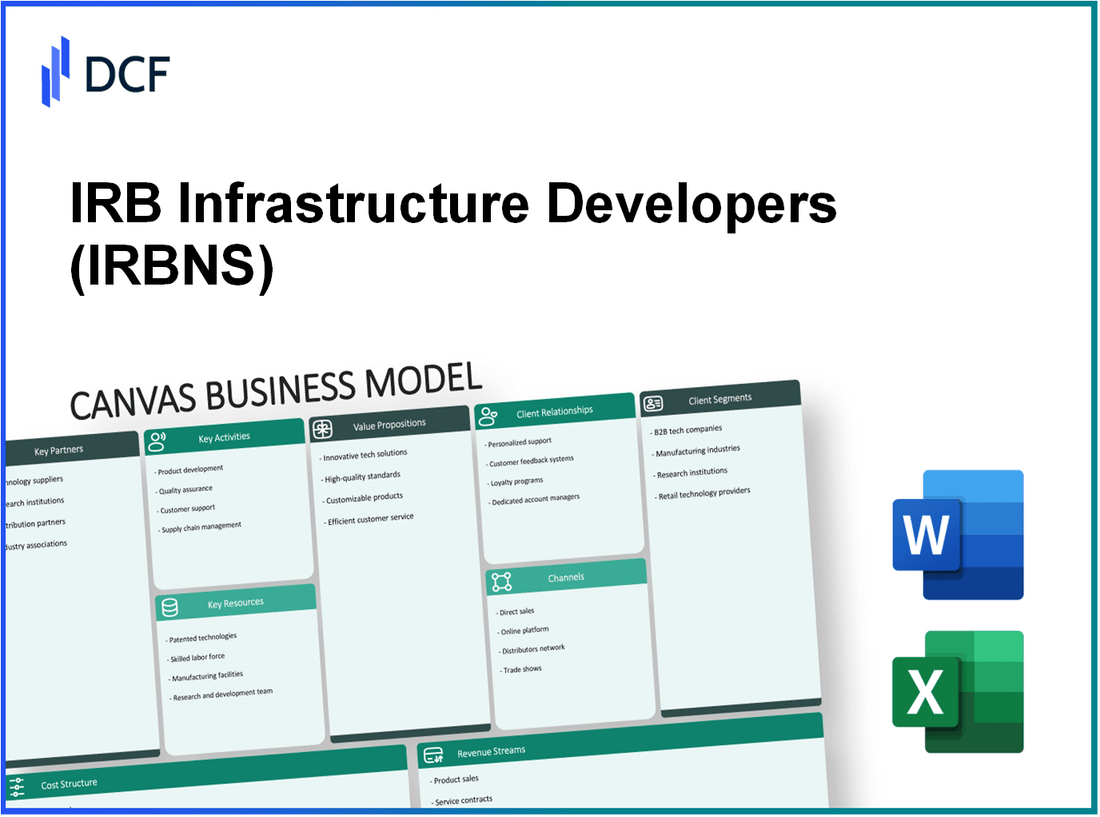 IRB Infrastructure Developers Limited (IRB.NS): Canvas Business Model