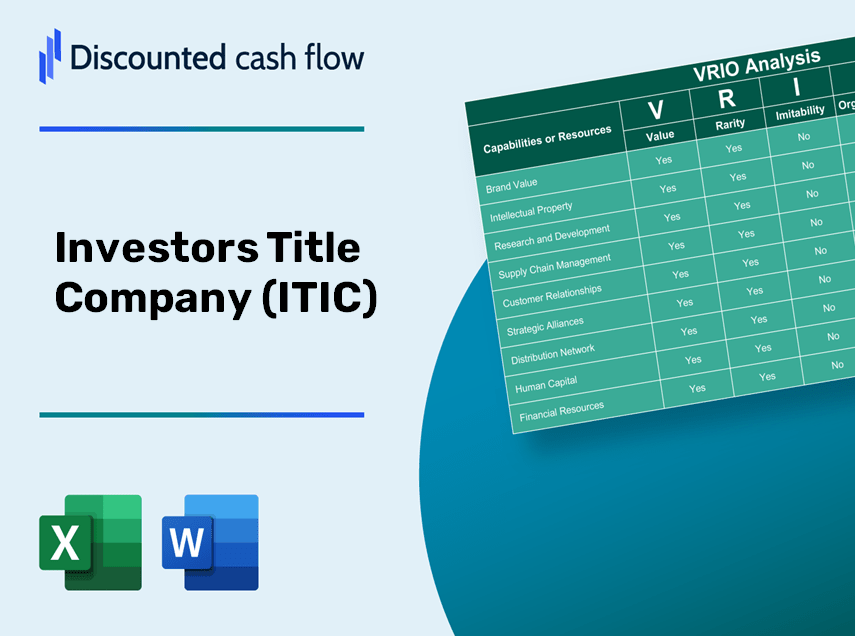 Investors Title Company (ITIC) VRIO Analysis