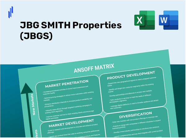 JBG SMITH Properties (JBGS)Ansoff Matrix