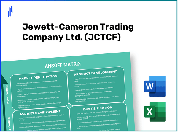 Jewett-Cameron Trading Company Ltd. (JCTCF)Ansoff Matrix