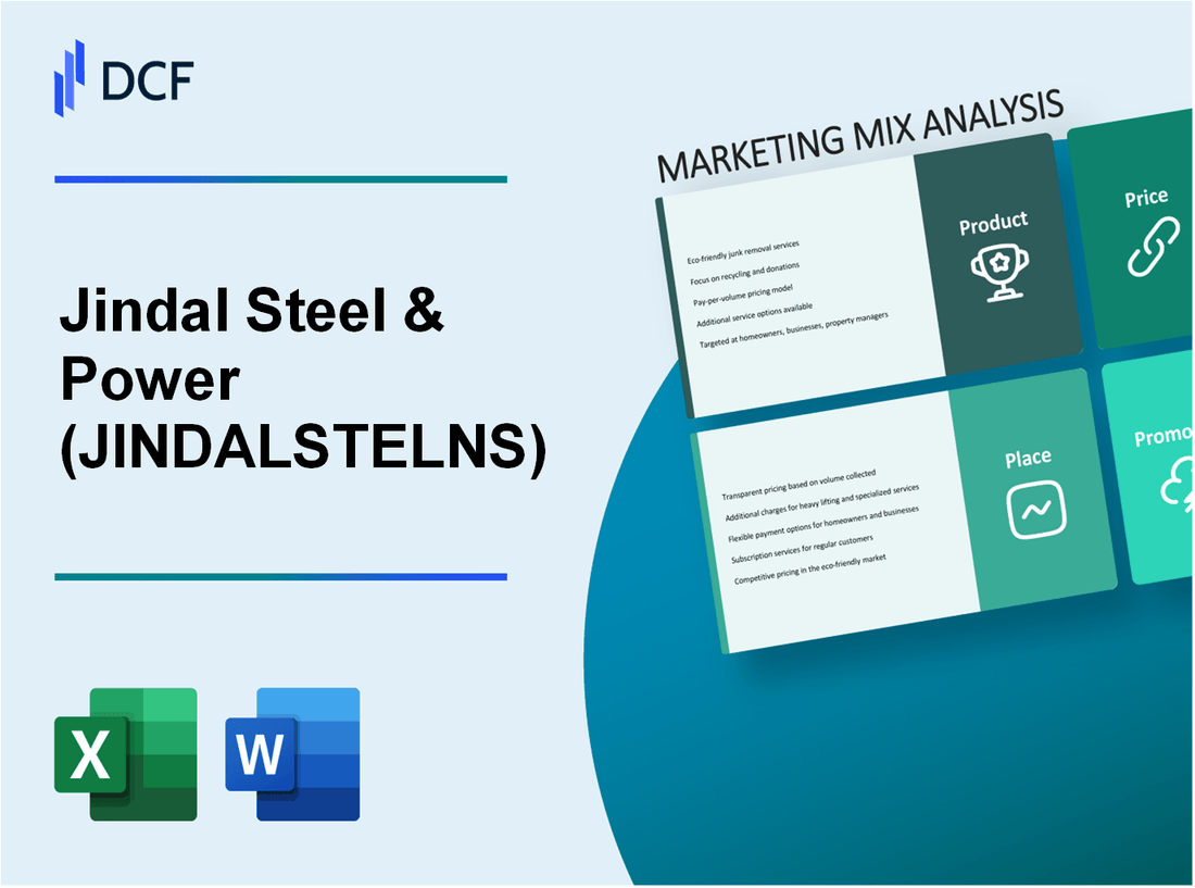 Jindal Steel & Power Limited (JINDALSTEL.NS): Marketing Mix Analysis