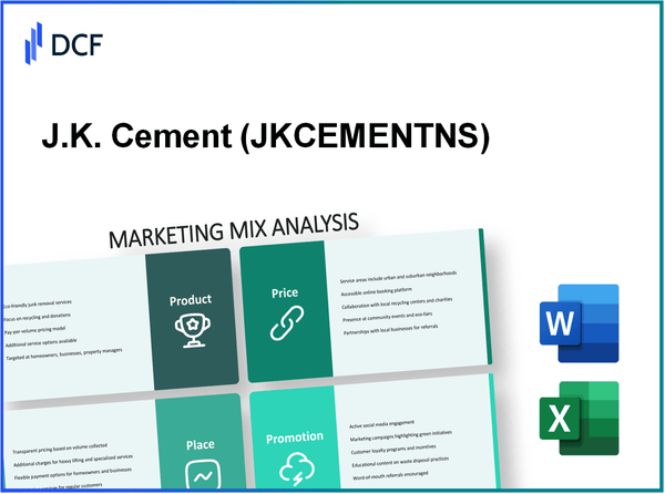 J.K. Cement Limited (JKCEMENT.NS): Marketing Mix Analysis