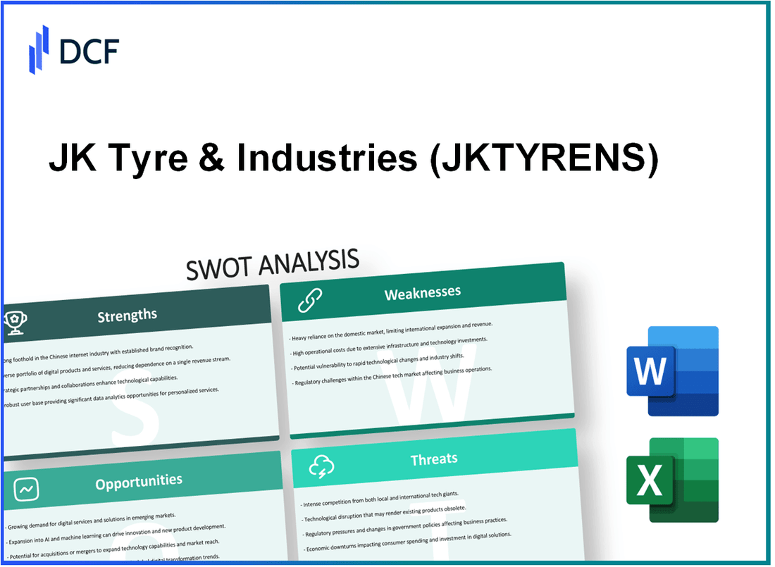 JK Tyre & Industries Limited (JKTYRE.NS): SWOT Analysis