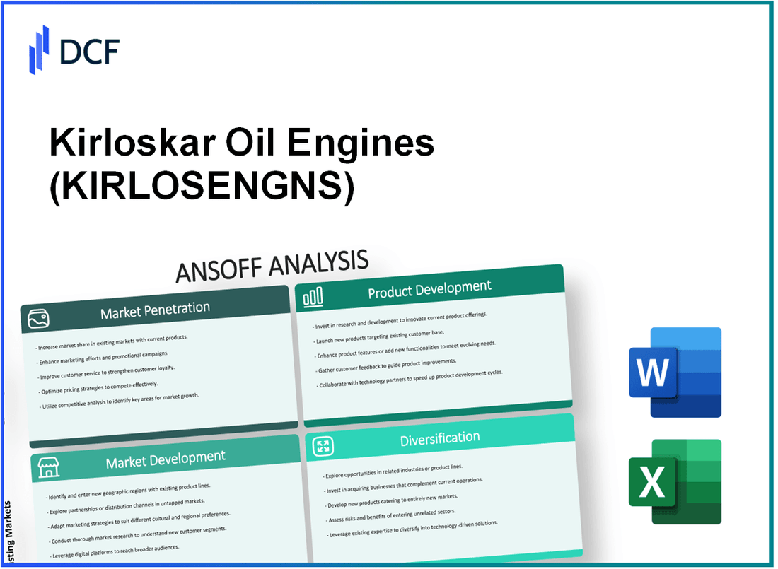 Kirloskar Oil Engines Limited (KIRLOSENG.NS): Ansoff Matrix