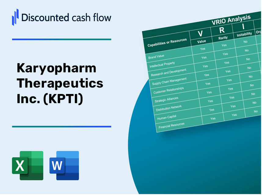 Karyopharm Therapeutics Inc. (KPTI) VRIO Analysis