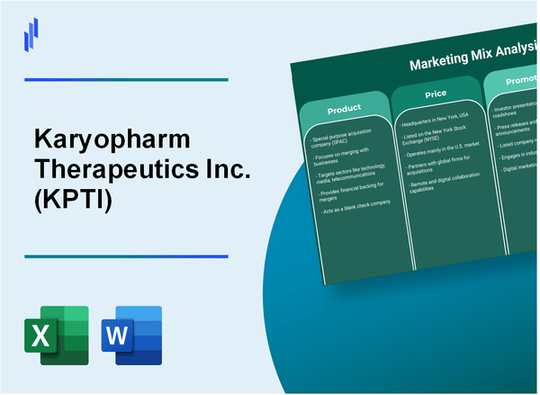 Marketing Mix Analysis of Karyopharm Therapeutics Inc. (KPTI)