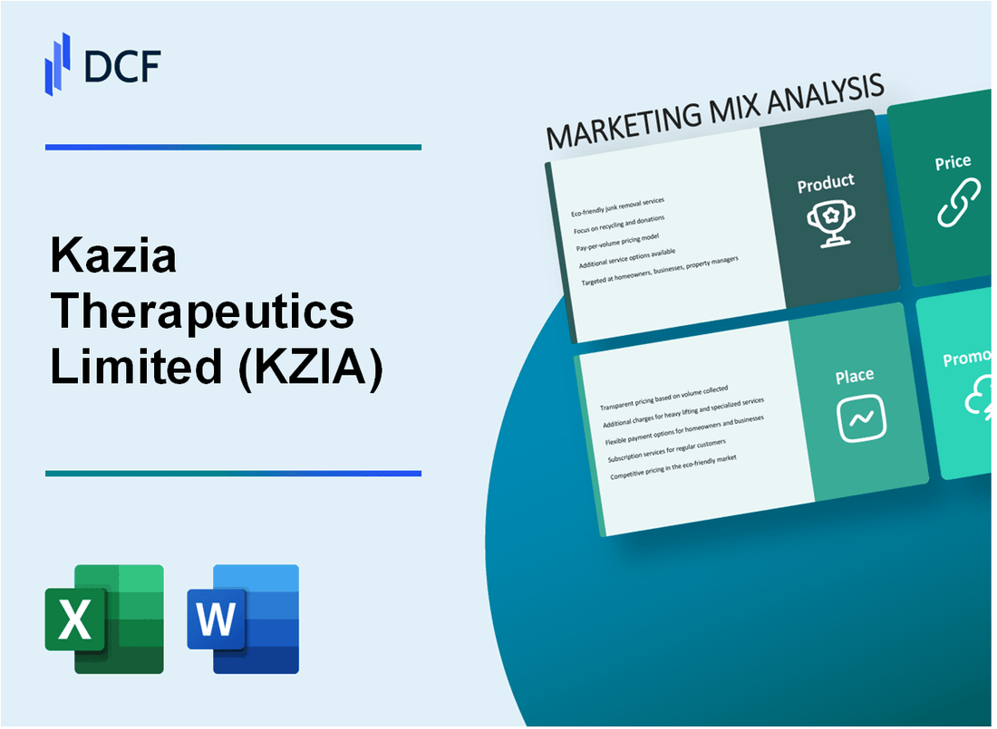 Kazia Therapeutics Limited (KZIA) Marketing Mix