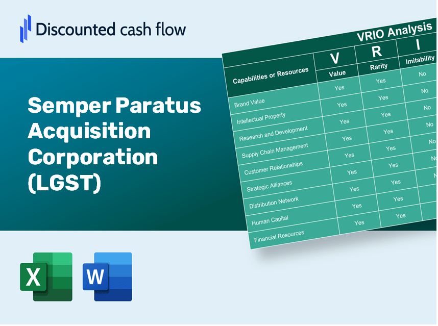 Semper Paratus Acquisition Corporation (LGST): VRIO Analysis [10-2024 Updated]