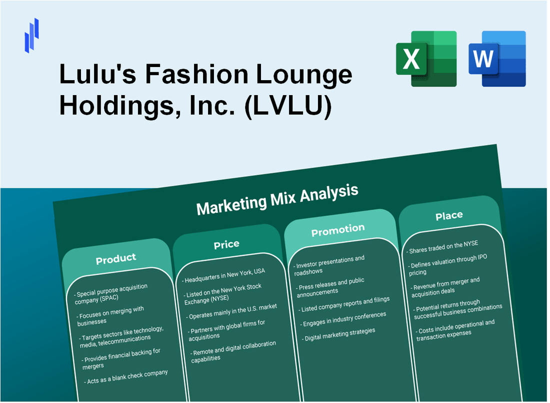 Marketing Mix Analysis of Lulu's Fashion Lounge Holdings, Inc. (LVLU)