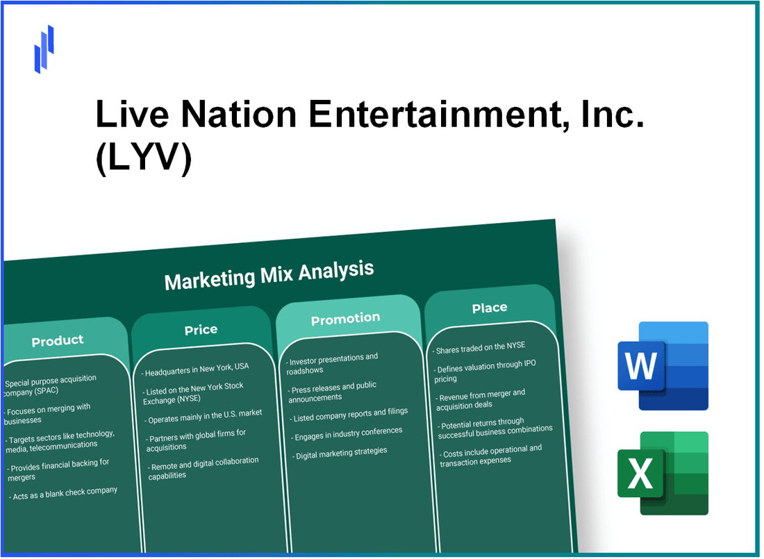 Marketing Mix Analysis of Live Nation Entertainment, Inc. (LYV)