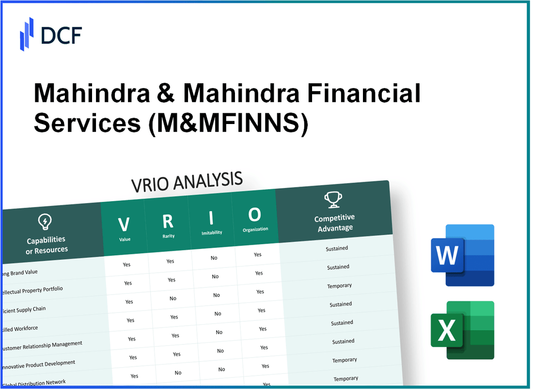 Mahindra & Mahindra Financial Services Limited (M&MFIN.NS): VRIO Analysis