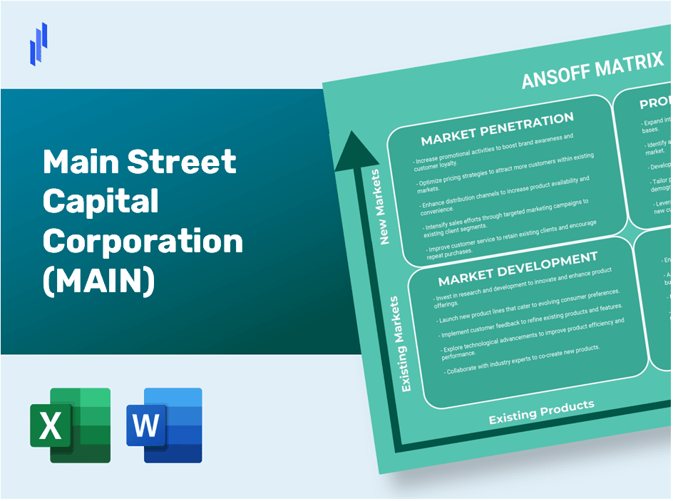 Main Street Capital Corporation (MAIN)Ansoff Matrix