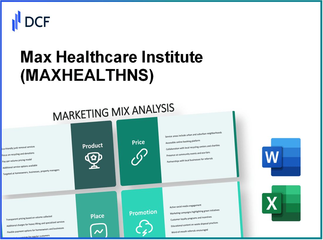 Max Healthcare Institute Limited (MAXHEALTH.NS): Marketing Mix Analysis