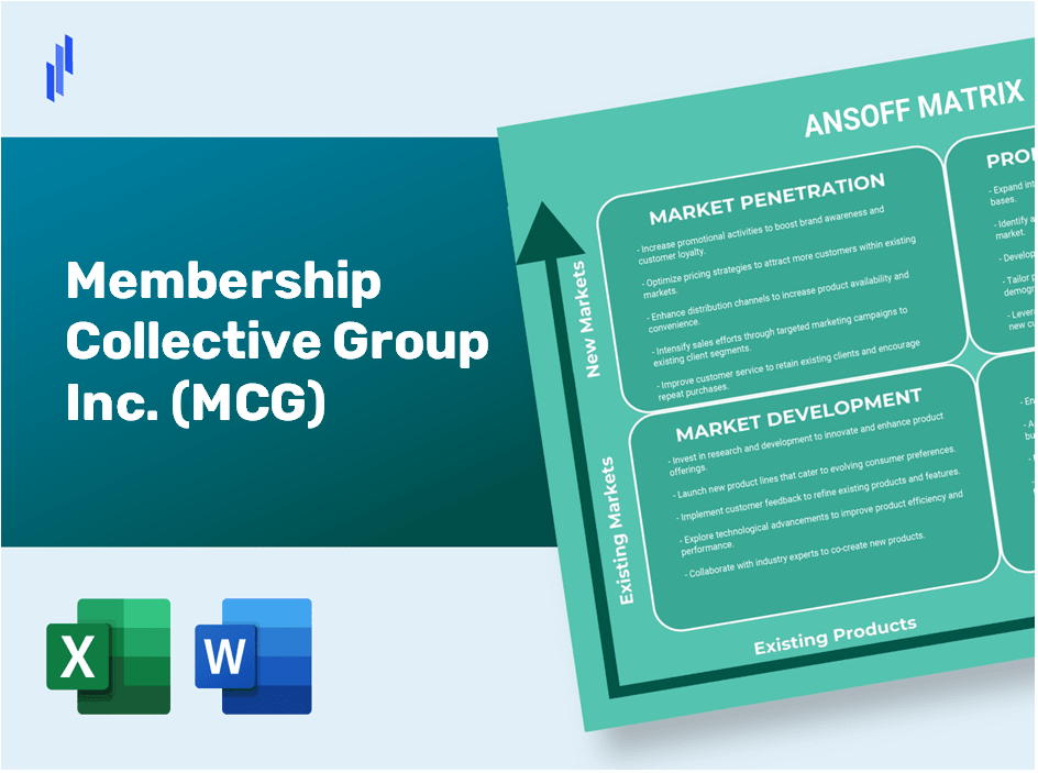 Membership Collective Group Inc. (MCG)Ansoff Matrix