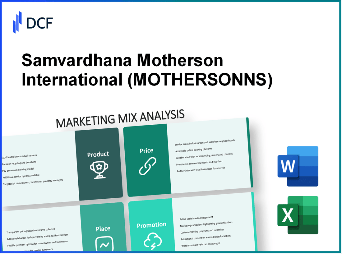 Samvardhana Motherson International Limited (MOTHERSON.NS): Marketing Mix Analysis