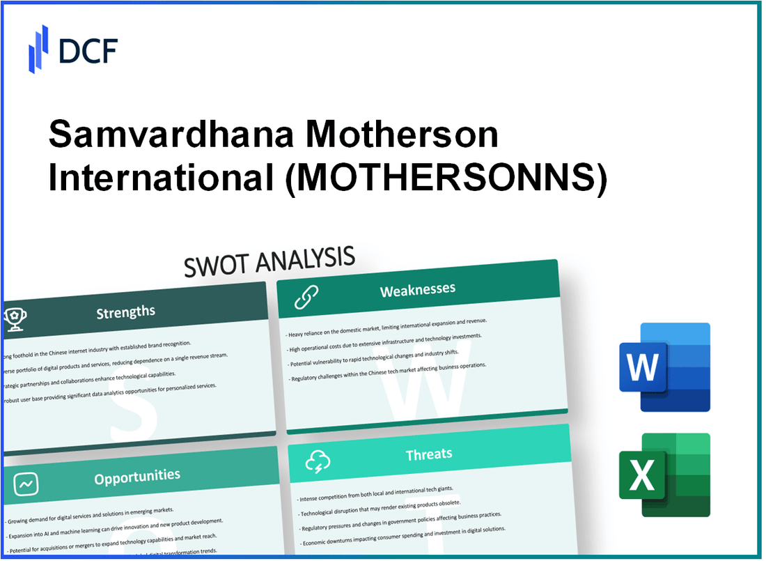 Samvardhana Motherson International Limited (MOTHERSON.NS): SWOT Analysis