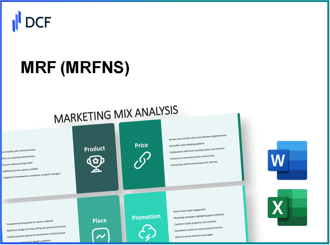 MRF Limited (MRF.NS): Marketing Mix Analysis