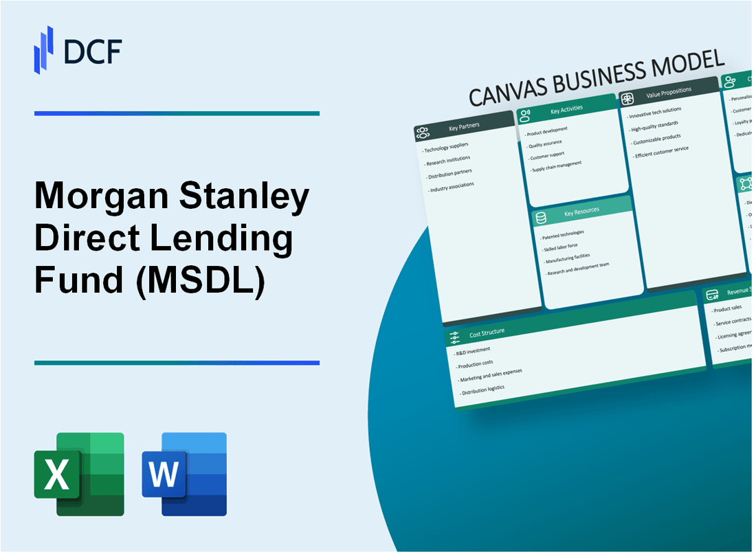 Morgan Stanley Direct Lending Fund (MSDL): Canvas Business Model