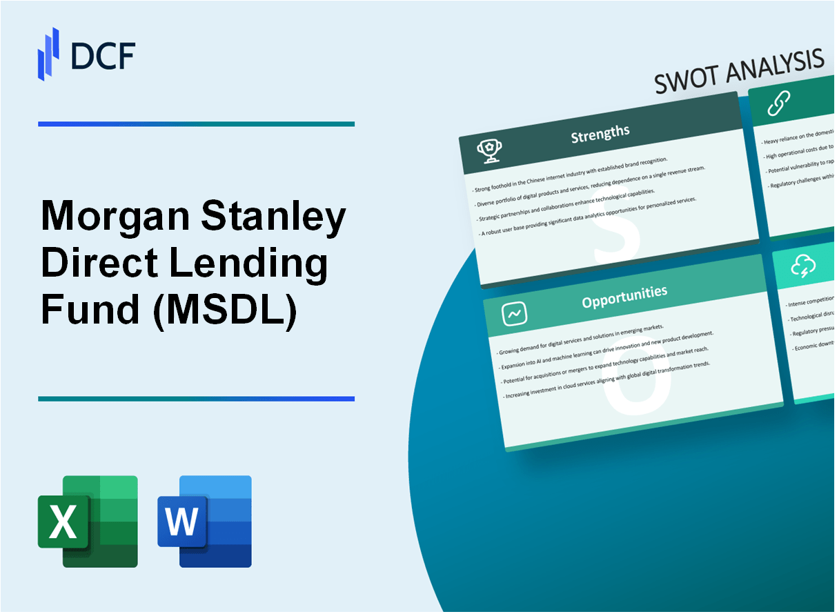 Morgan Stanley Direct Lending Fund (MSDL) SWOT Analysis – DCFmodeling.com
