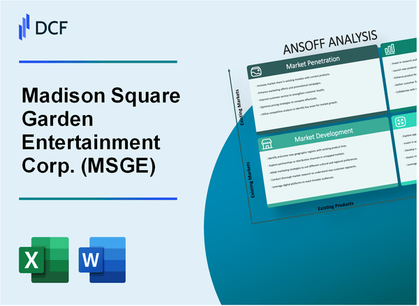 Madison Square Garden Entertainment Corp. (MSGE) ANSOFF Matrix