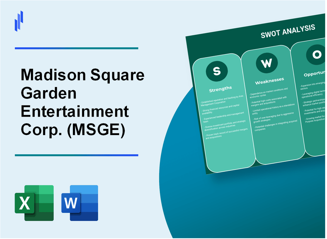 Madison Square Garden Entertainment Corp. (MSGE) SWOT Analysis