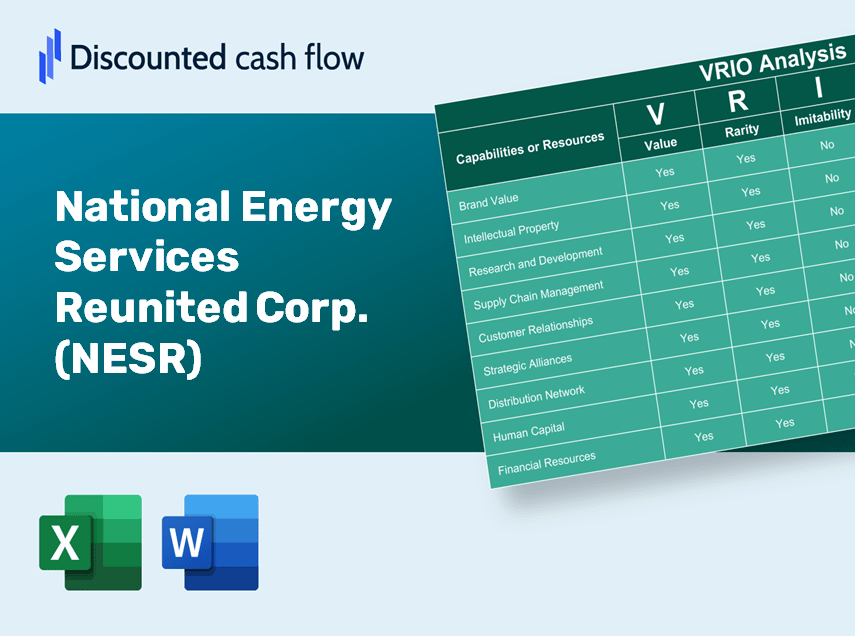 National Energy Services Reunited Corp. (NESR): VRIO Analysis [10-2024 Updated]