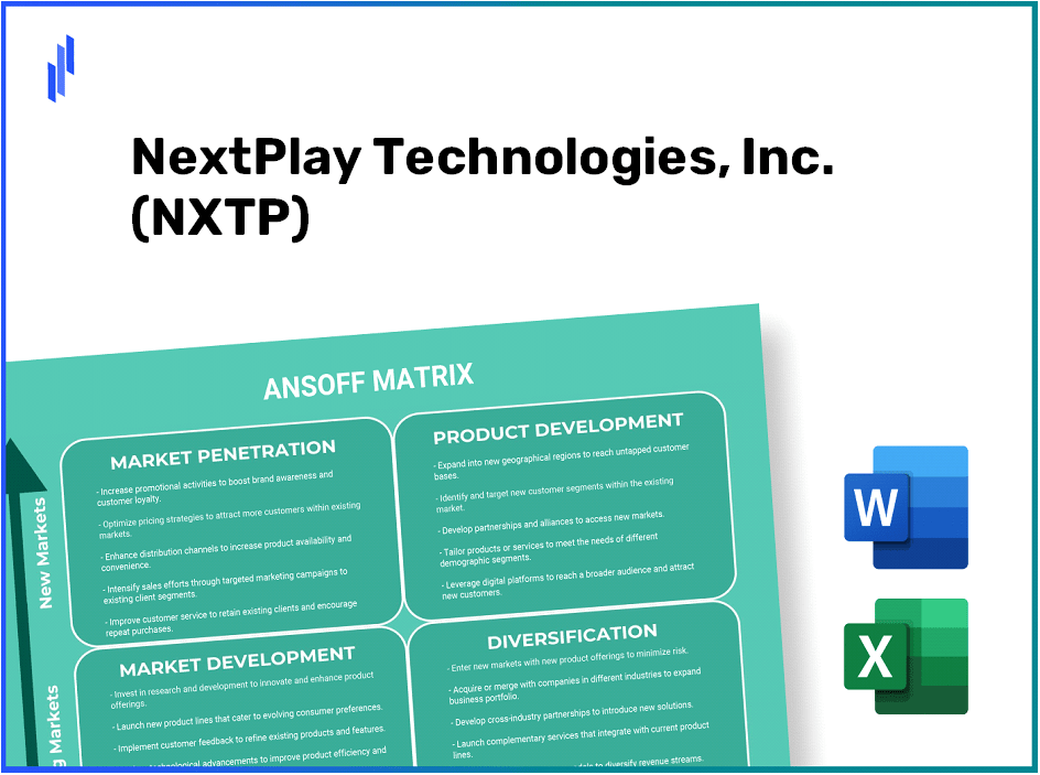 NextPlay Technologies, Inc. (NXTP) ANSOFF Matrix