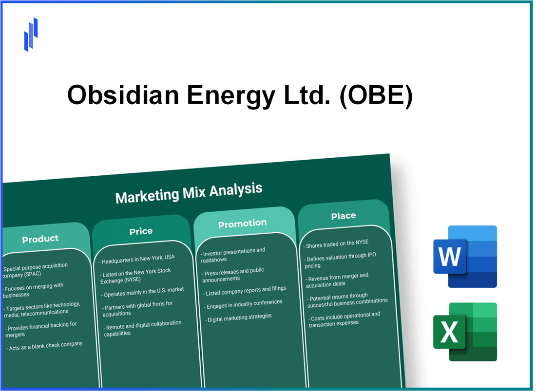 Marketing Mix Analysis of Obsidian Energy Ltd. (OBE)