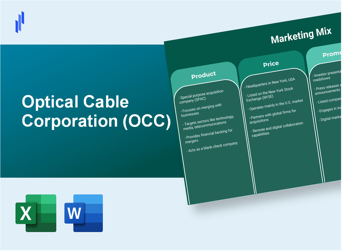 Marketing Mix Analysis of Optical Cable Corporation (OCC)