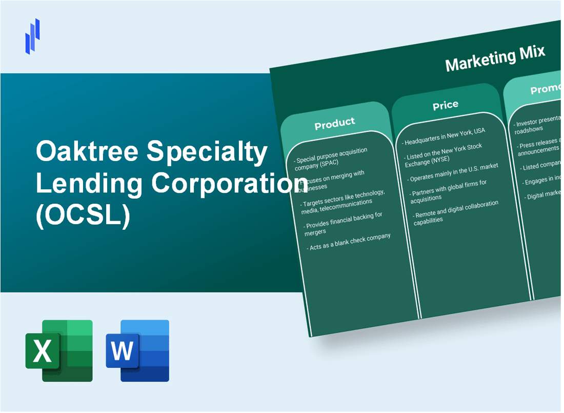 Marketing Mix Analysis of Oaktree Specialty Lending Corporation (OCSL)