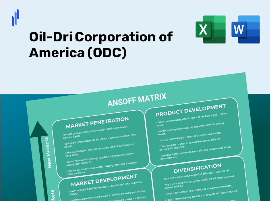 Oil-Dri Corporation of America (ODC)Ansoff Matrix