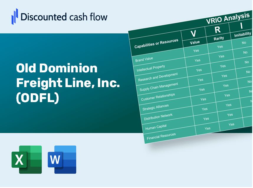 Old Dominion Freight Line, Inc. (ODFL) VRIO Analysis