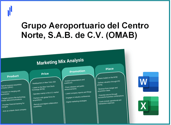 Marketing Mix Analysis of Grupo Aeroportuario del Centro Norte, S.A.B. de C.V. (OMAB)