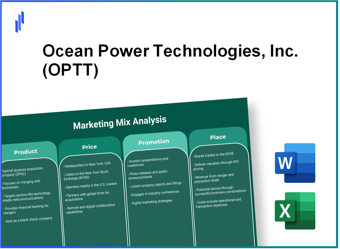 Marketing Mix Analysis of Ocean Power Technologies, Inc. (OPTT)