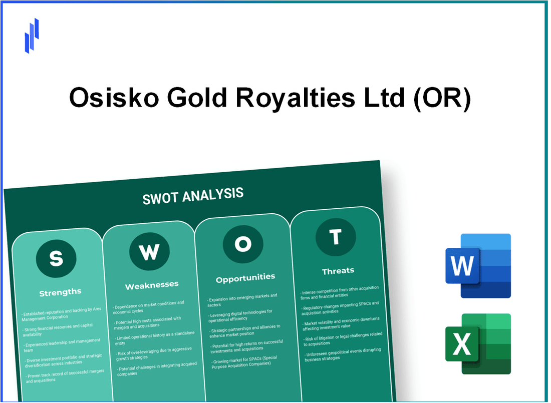 Osisko Gold Royalties Ltd (OR) SWOT Analysis