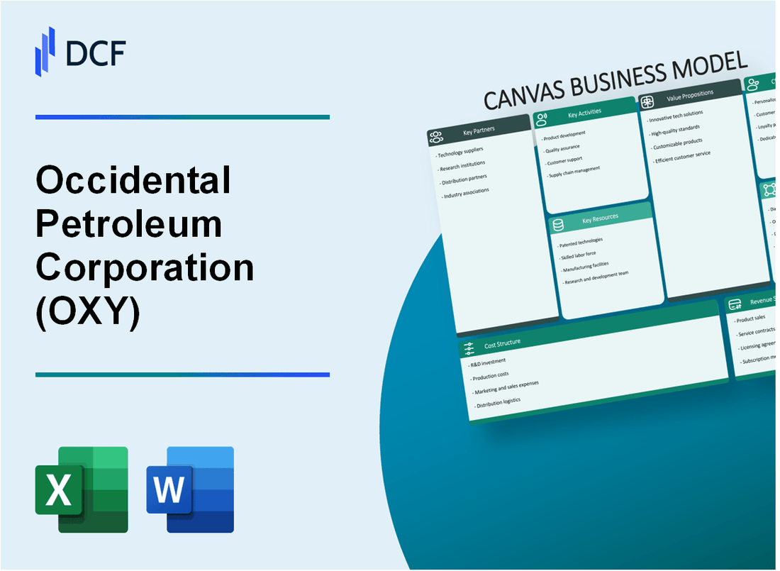 Occidental Petroleum Corporation (OXY) Business Model Canvas