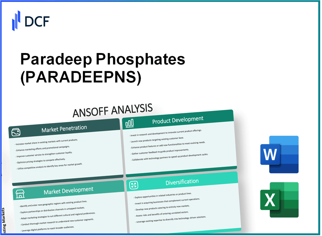 Paradeep Phosphates Limited (PARADEEP.NS): Ansoff Matrix