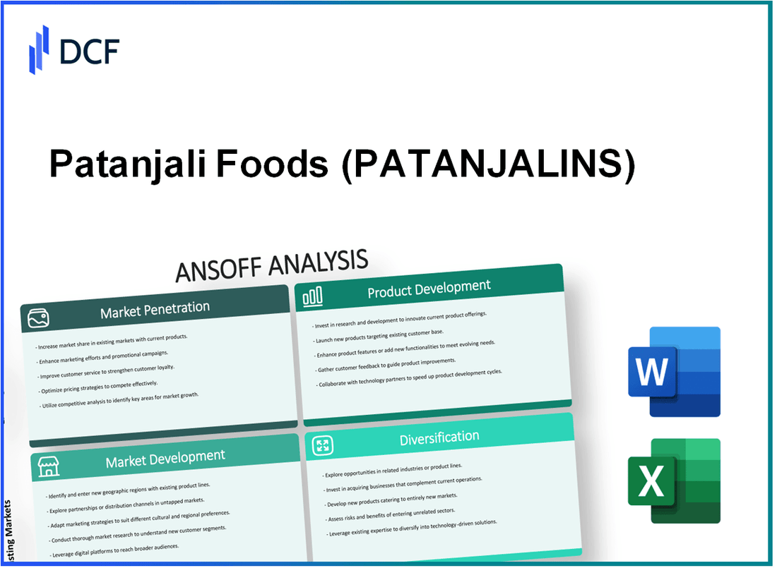 Patanjali Foods Limited (PATANJALI.NS): Ansoff Matrix