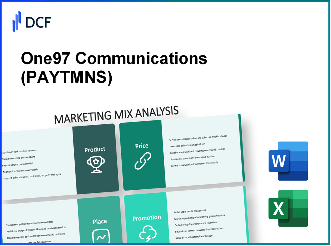 One97 Communications Limited (PAYTM.NS): Marketing Mix Analysis