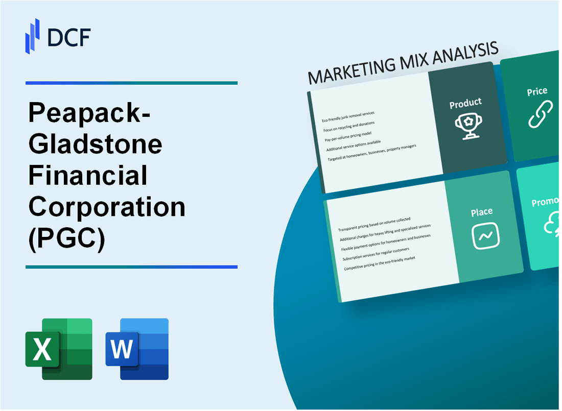 Peapack-Gladstone Financial Corporation (PGC) Marketing Mix