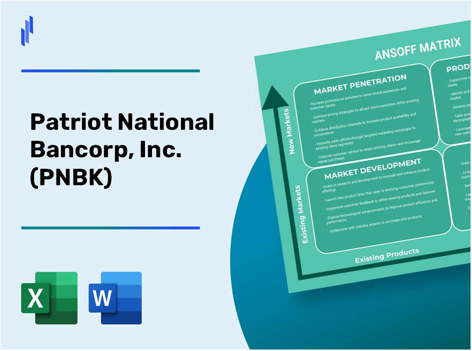 Patriot National Bancorp, Inc. (PNBK) ANSOFF Matrix