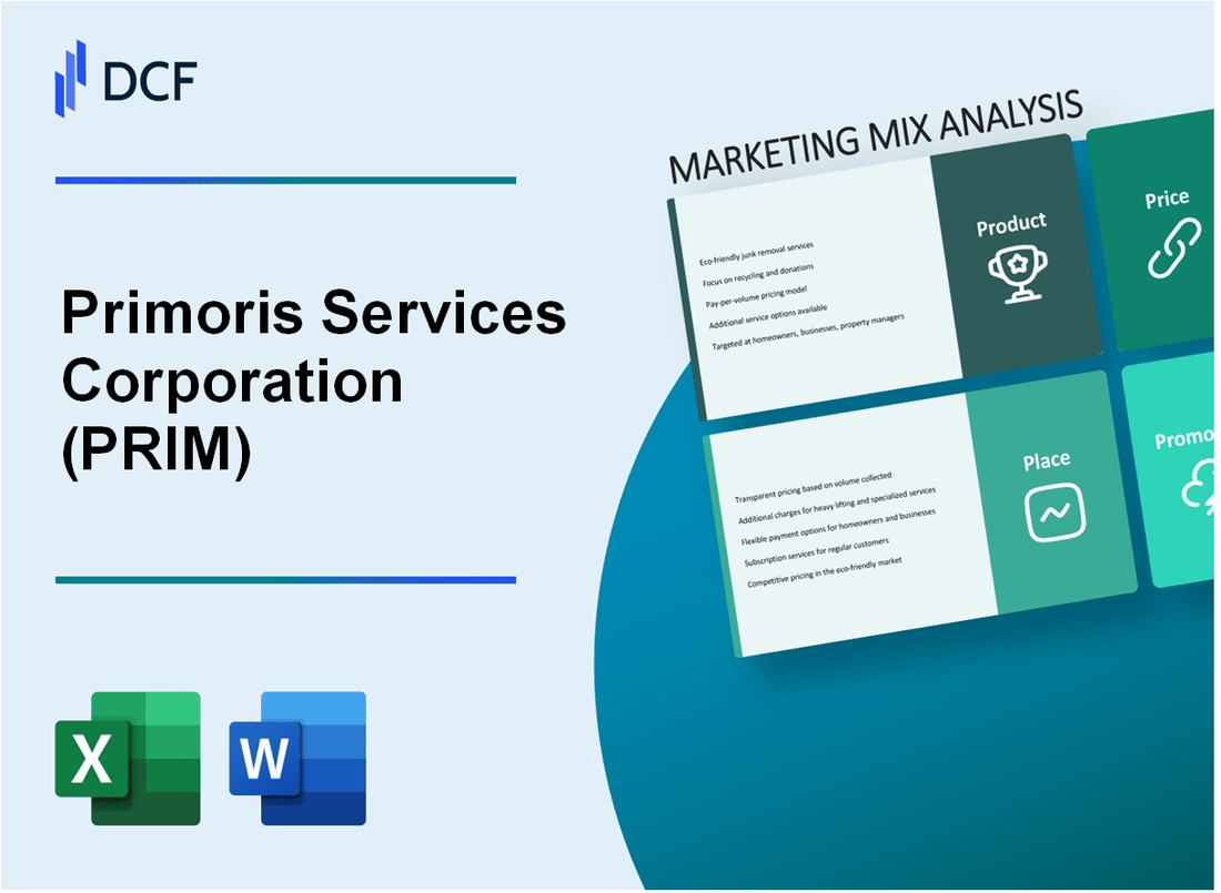 Primoris Services Corporation (PRIM) Marketing Mix