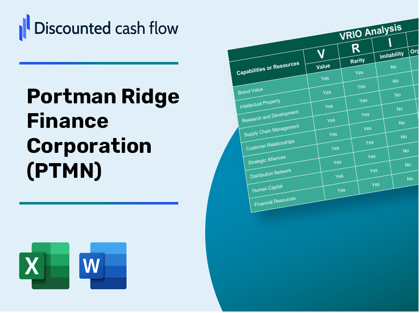 Portman Ridge Finance Corporation (PTMN) VRIO Analysis