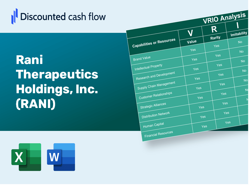 Rani Therapeutics Holdings, Inc. (RANI) VRIO Analysis