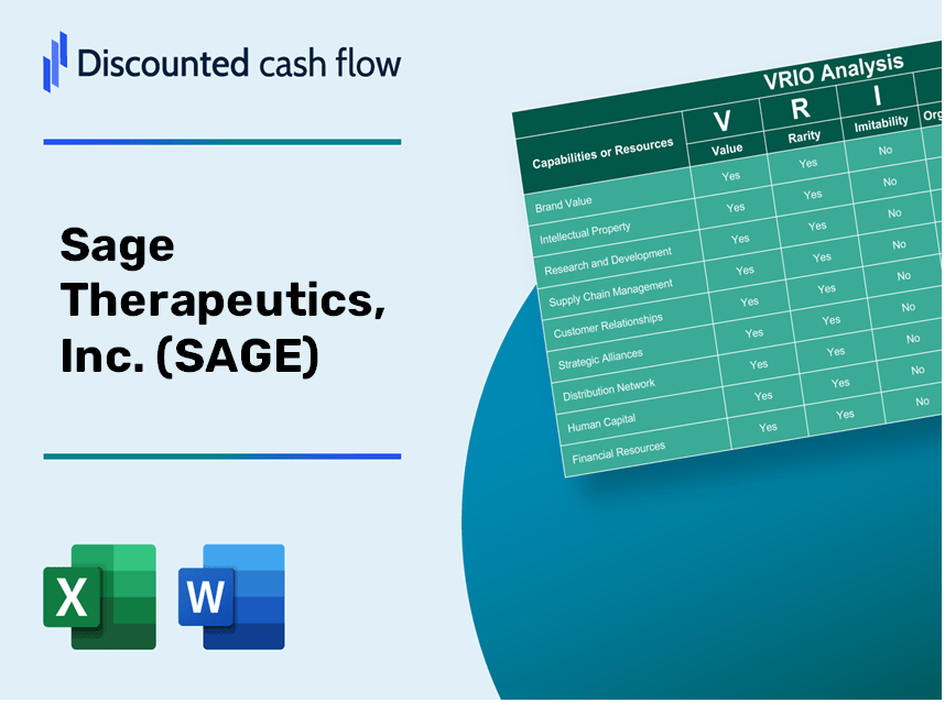 Sage Therapeutics, Inc. (SAGE): VRIO Analysis [10-2024 Updated]