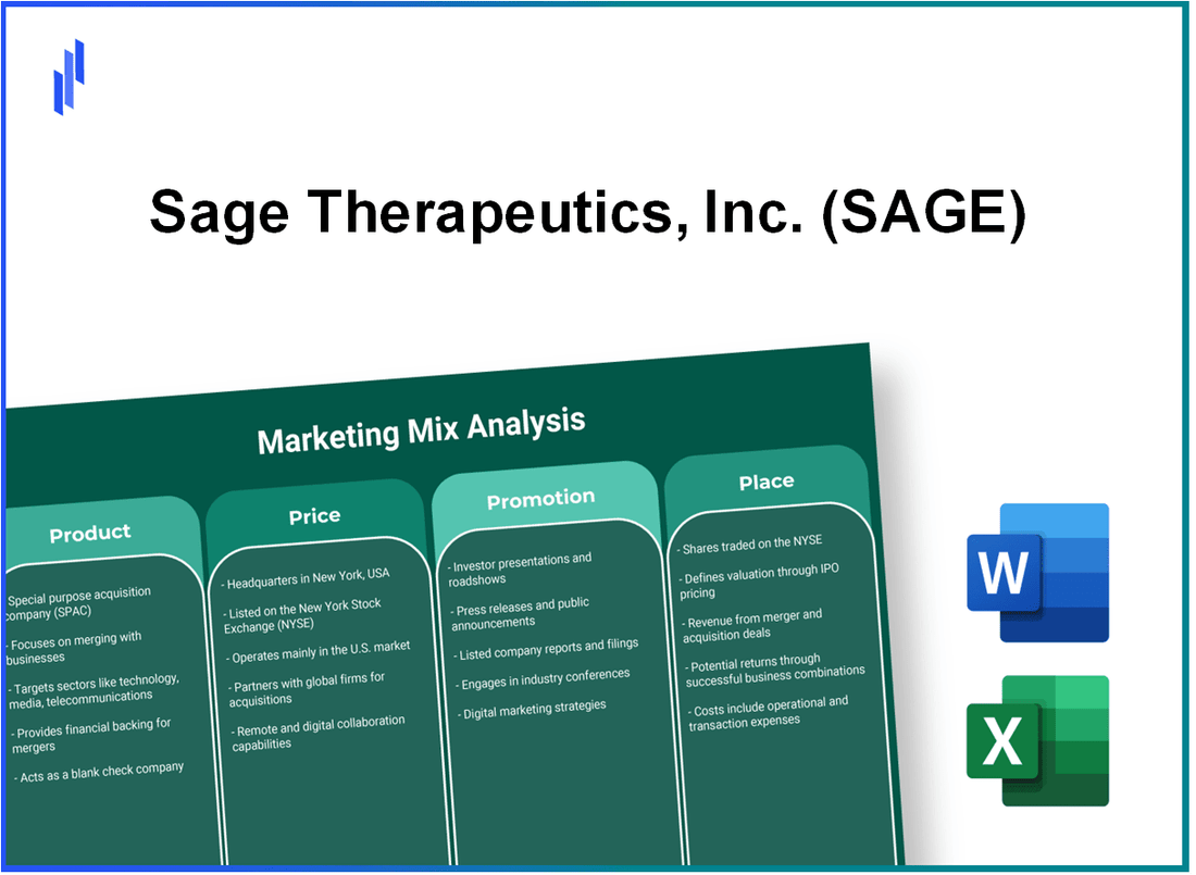 Marketing Mix Analysis of Sage Therapeutics, Inc. (SAGE)