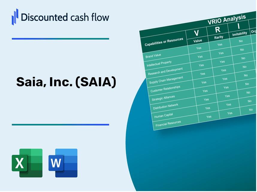 Saia, Inc. (SAIA) VRIO Analysis