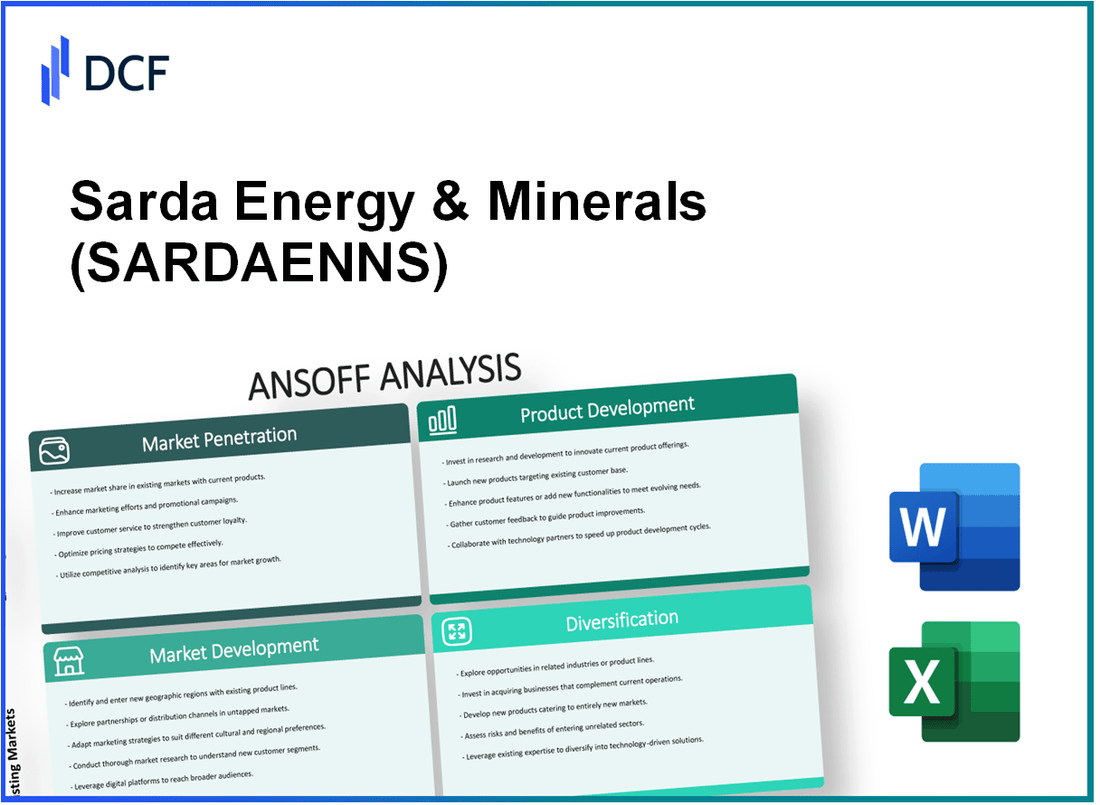 Sarda Energy & Minerals Limited (SARDAEN.NS): Ansoff Matrix